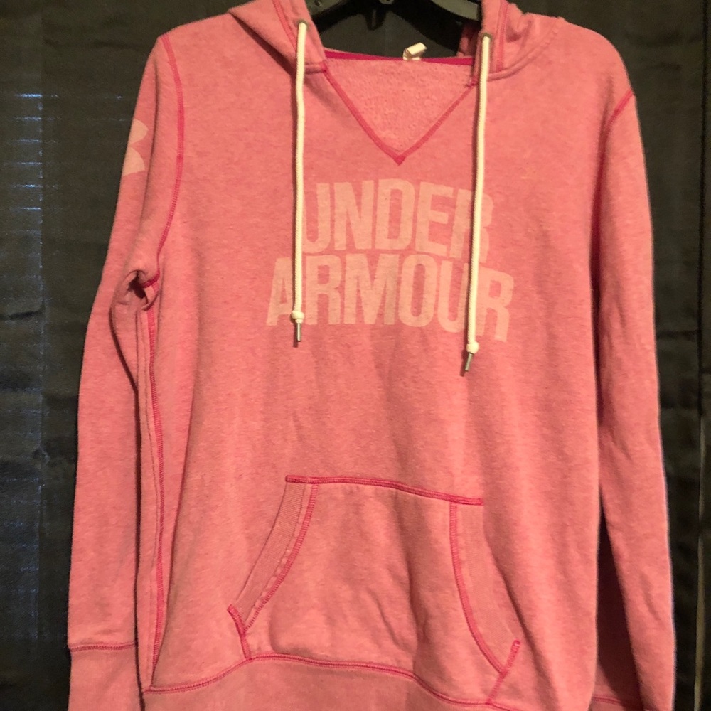 Pink Under Armour hoodie